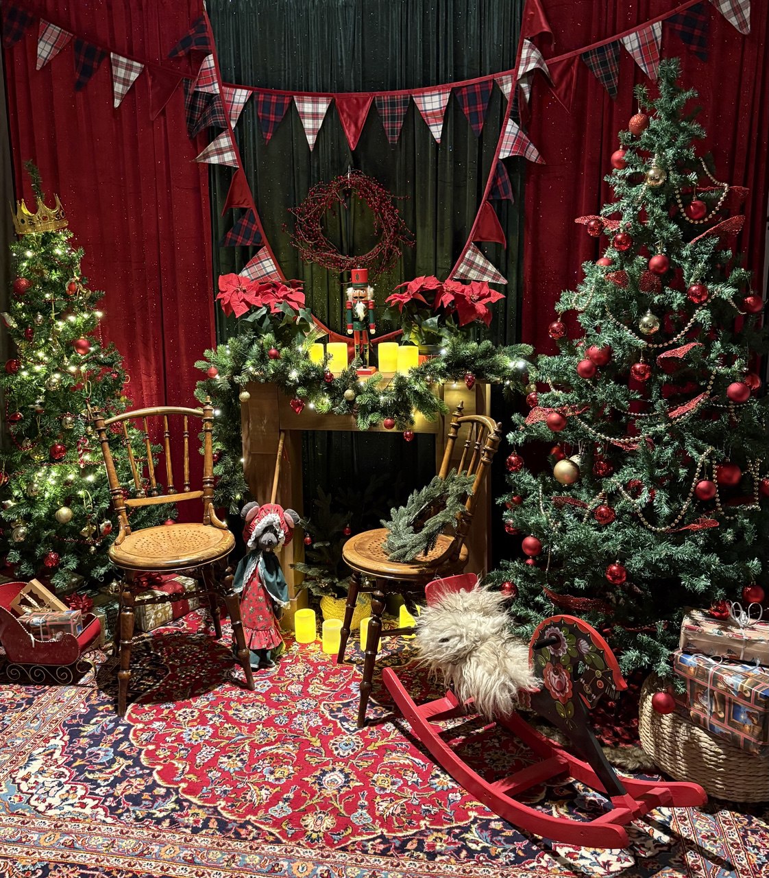 Christmas studio setup